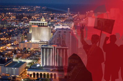 Работники казино Атлантик-Сити организовали пикеты, требуя повышения заработной платы